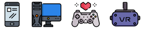 Icons of gaming devices